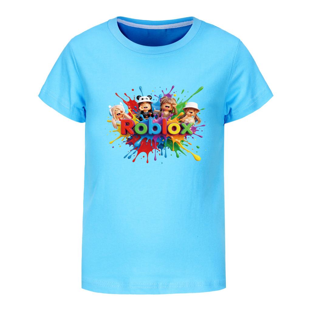5575 Kids Boys Girls Roblox Print Short Sleeves T-Shirt