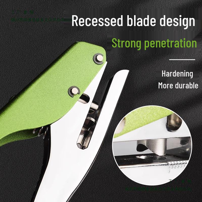 Heavy-Duty 3-10mm Loose Leaf Single Hole Punch Pliers for PVC and Paper