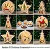 Luminous Handmade Wooden Christmas Tree Ornament Pendant Decor Gift.