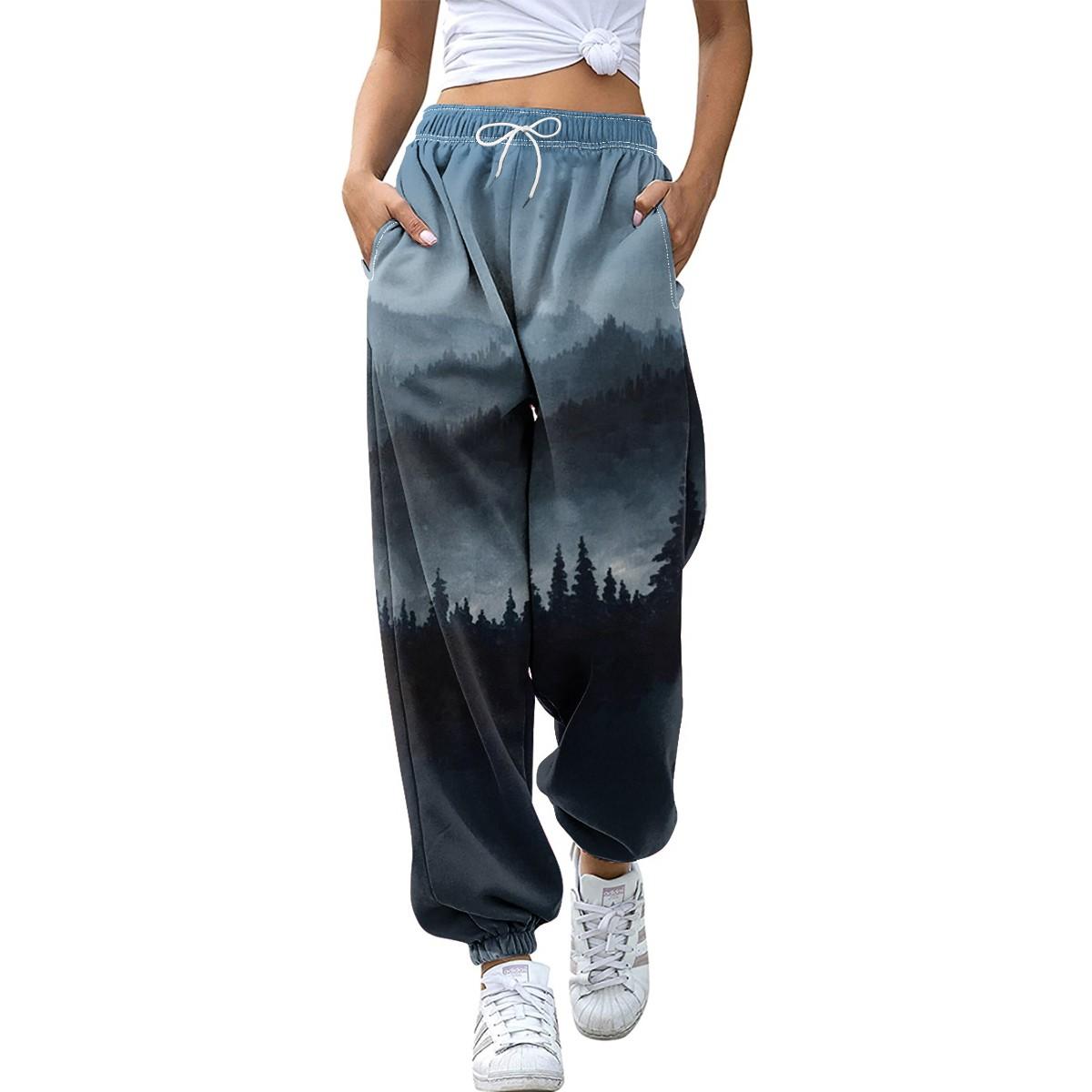 

Женские зимние однотонные брюки, брюки полной длины, спортивные брюки, домашние брюки XXXL темно-синий