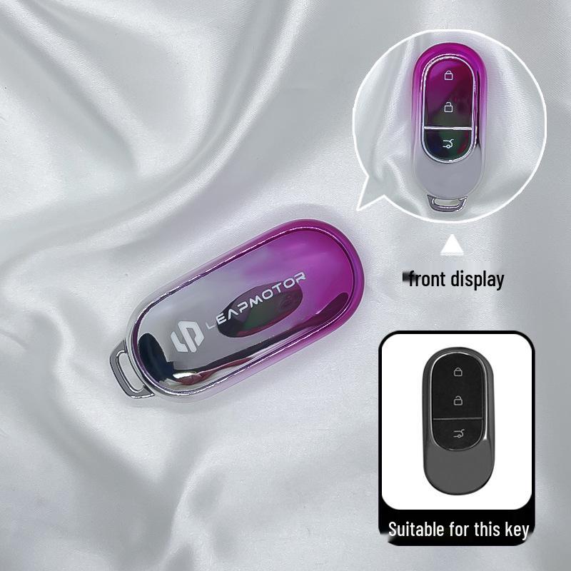 Leapmotor C01/C11/B10 Car Key Protective Case with Simple Buckle Design