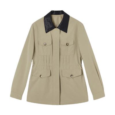 Xiangying Autumn Cotton-Blend Standard Fit Jacket