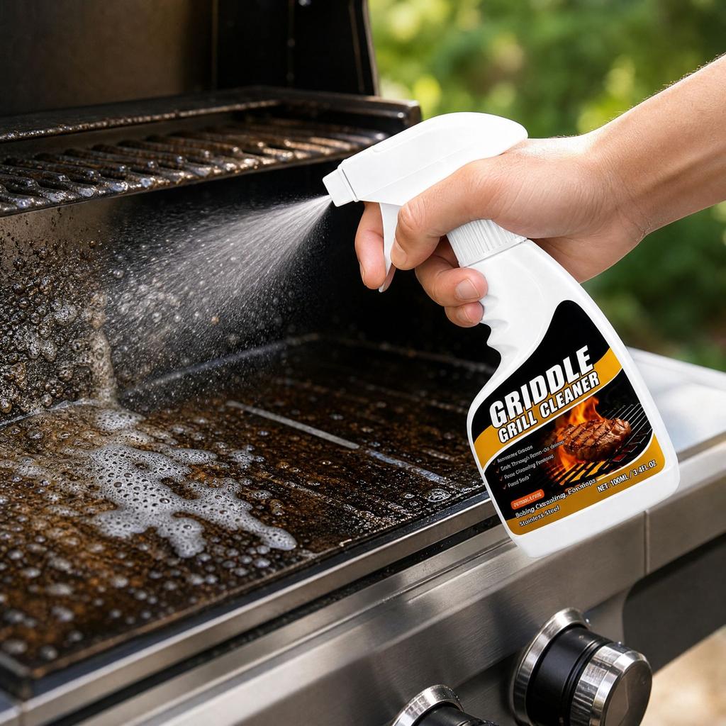 Grill Cleaner Spray, Degreaser for BBQ Grates and Grills and - Food, Surface