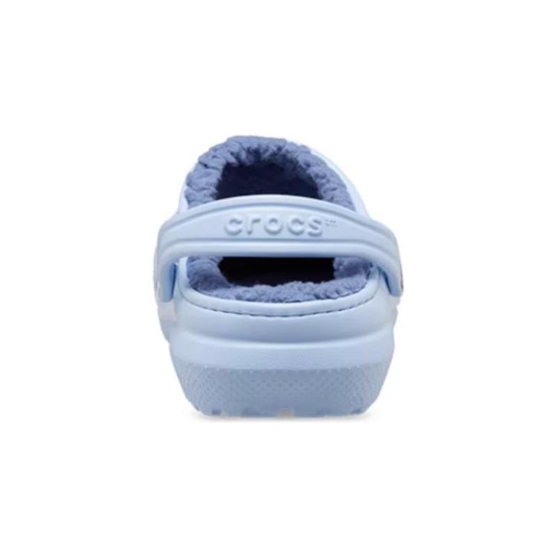 Crocs Classic Lined Clog K Casual Comfort Warm Children's Slippers Blue Stone Children's Style