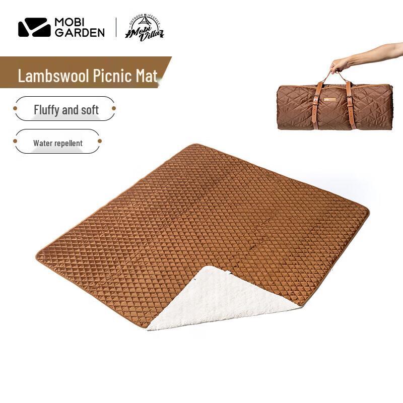 Mobigarden Lamb Fleece Picnic Blanket