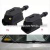 Adjustable Car Windshield Wiper Arm Nozzle, 4-Hole Spray, 8mm/9mm
