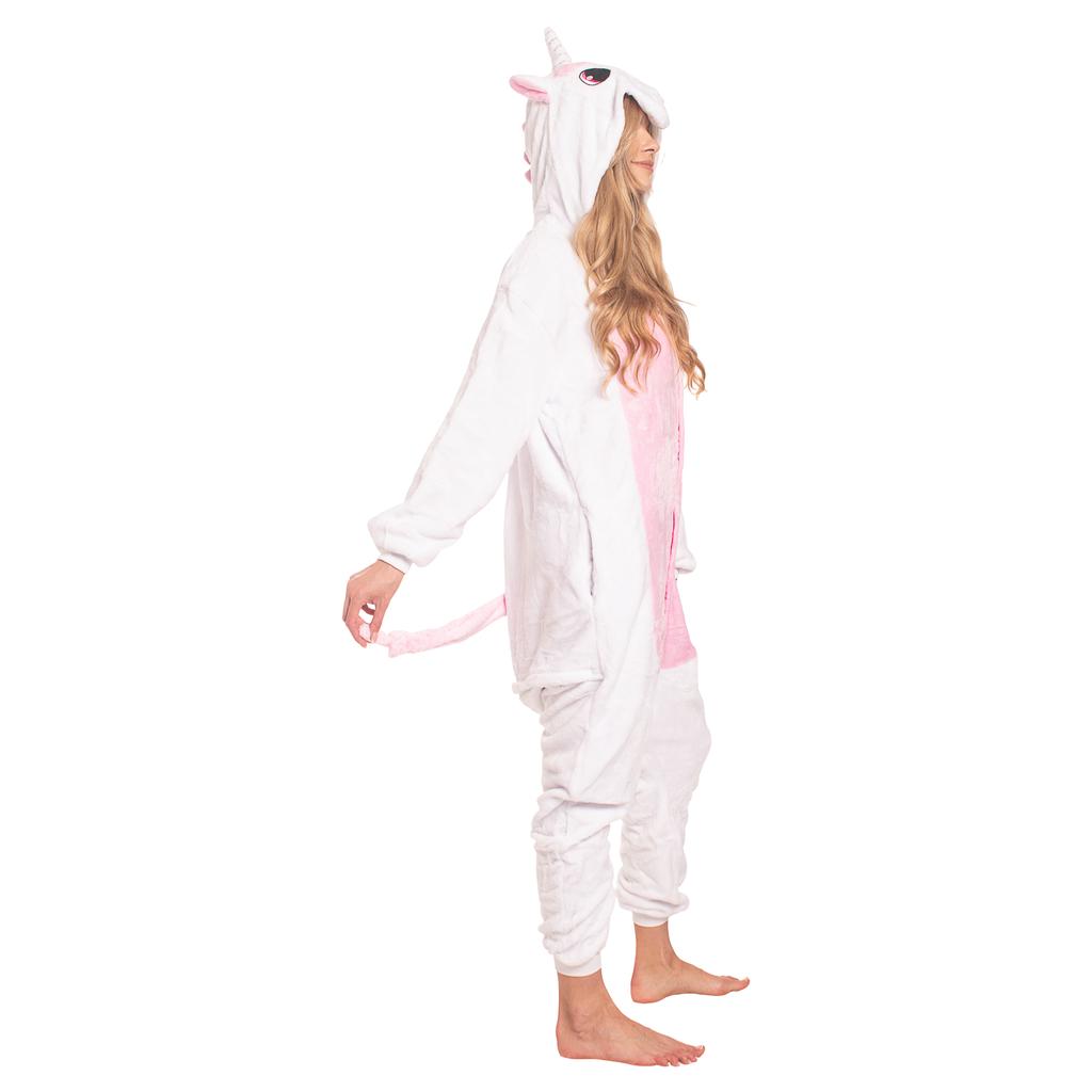 Piżama damska kombinezon kigurumi onesie jednorożec jasny róż 175-185 cm xl