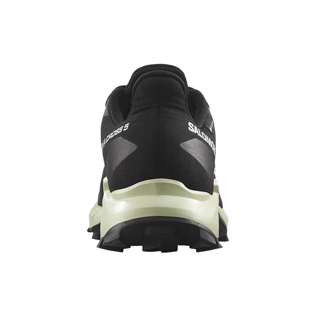 SALOMON Alphacross 5 Gtx Lace-Up Shock Absorbing Non-Slip Low-Top Trail Running Shoes Women Sneaker Black 474606