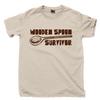 Holzlöffel Überlebender T-Shirt Old School Spanking Paddel Schalter Schlagen Lustiges T-Shirt