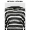 UR Women's Asymmetric Color-block Striped Knit Sweater