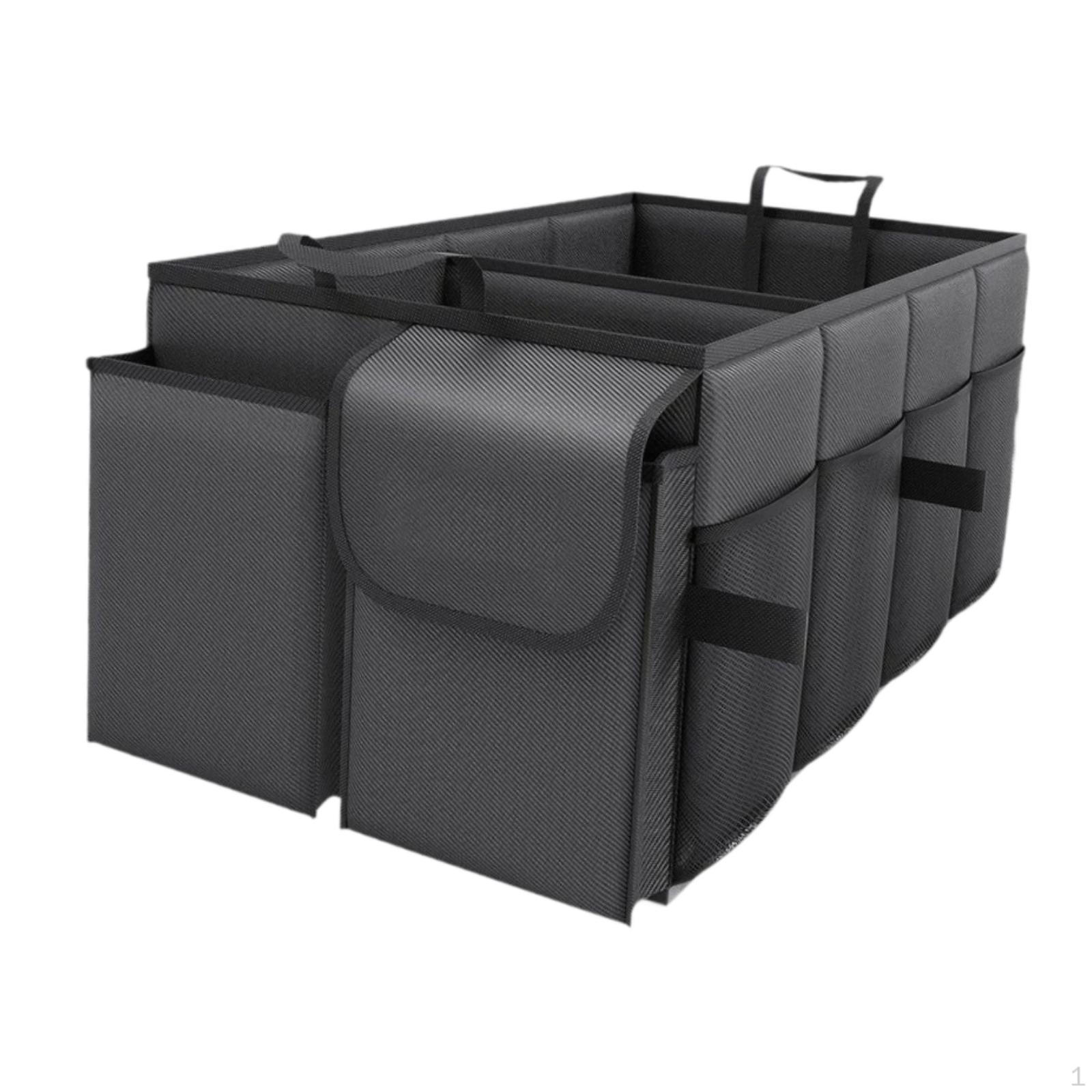 

Car Trunk Organizer Accessories Premium Large Capacity Sturdy Folding Storage Case Boot чёрный