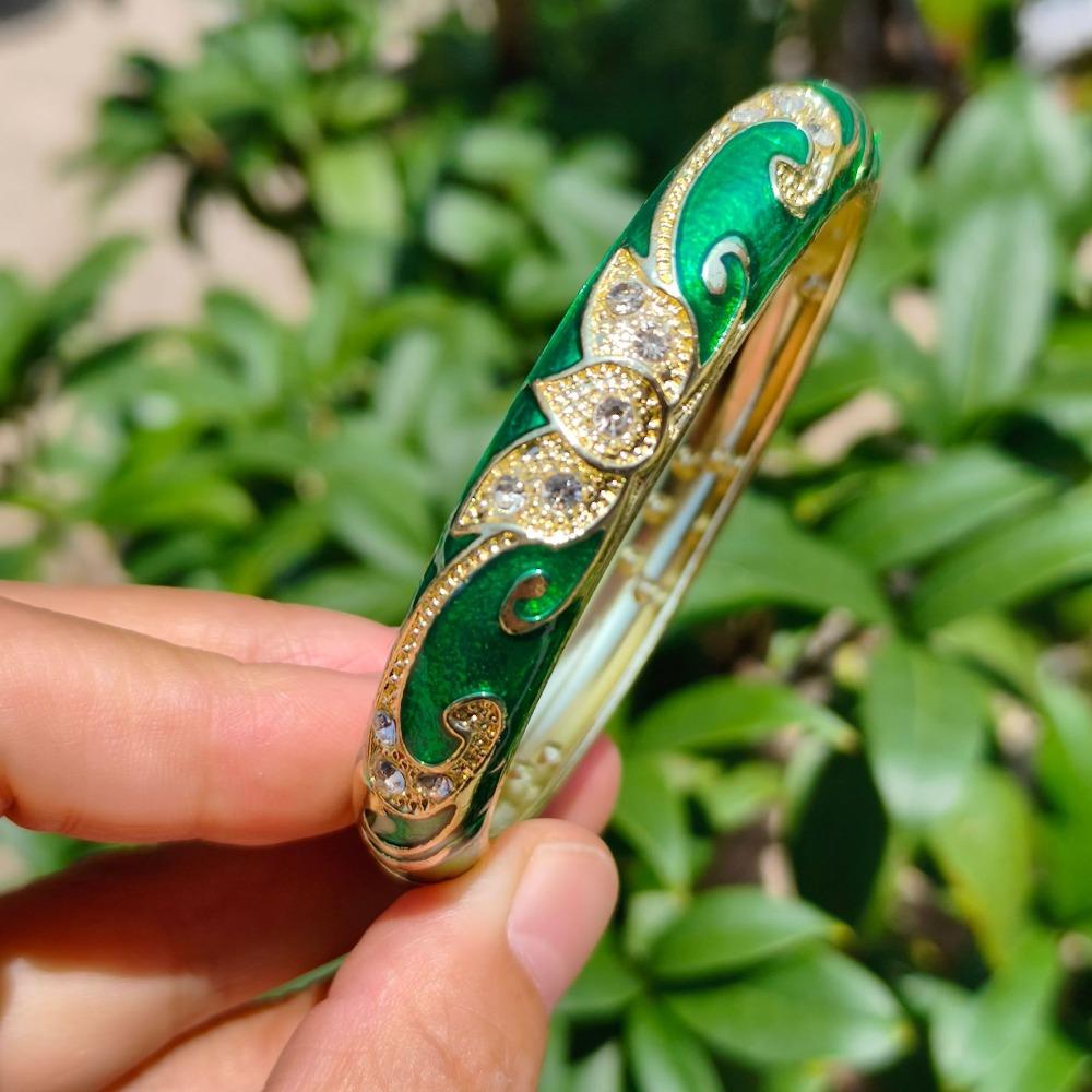 Crown Crown Cloisonne Bracelet Colored Dropper Oil Women's Hand Bracelet Gifts for Women Girl