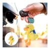 Duck stuffed toy keychain bag charm glasses yellow cute fluffy mascot strap bag decoration key car animal fashion present