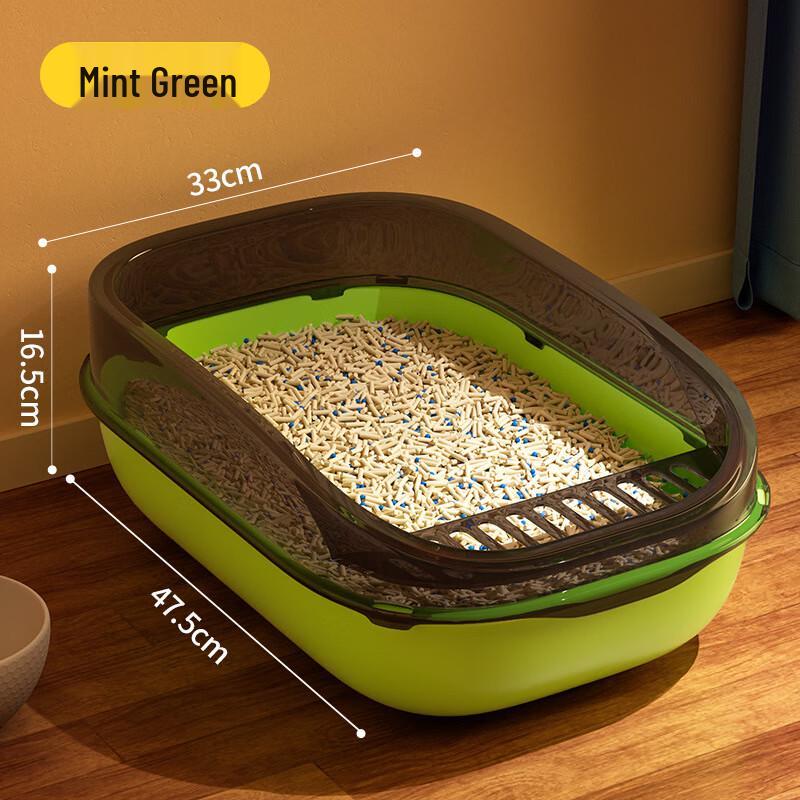 Qio Extra Large Semi-Enclosed Anti-Splash Cat Litter Box