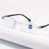 6pcs Ultra-Light Rimless Reading Glasses for Men & Women - HD Presbyopic Readers