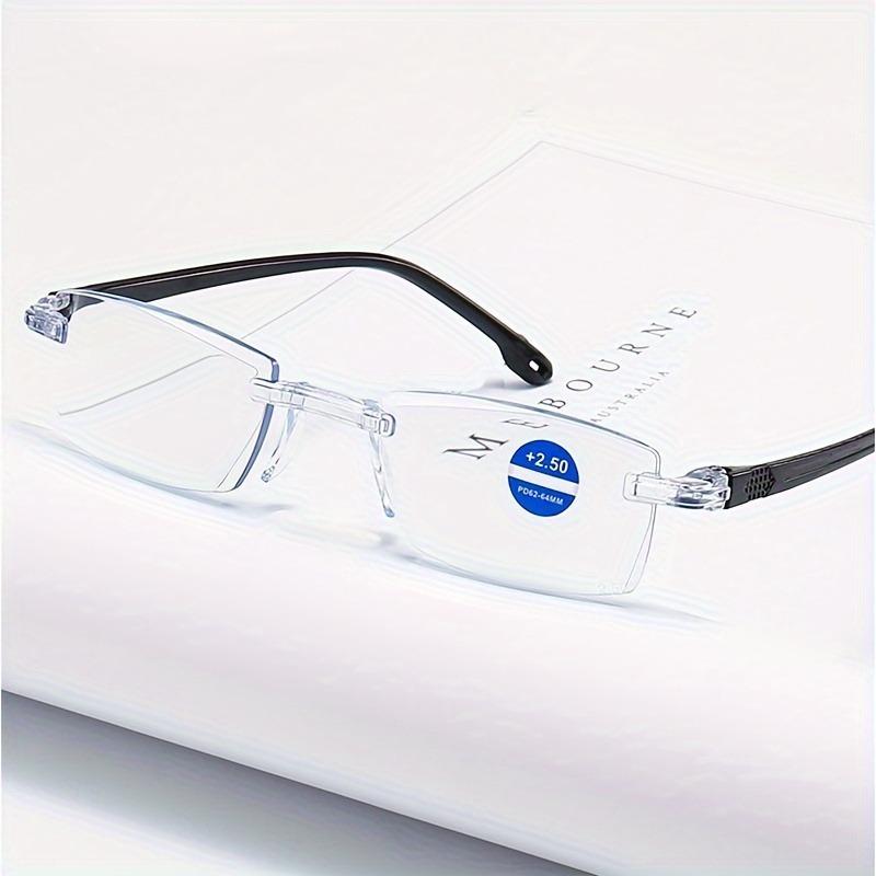 6pcs Ultra-Light Rimless Reading Glasses for Men & Women - HD Presbyopic Readers