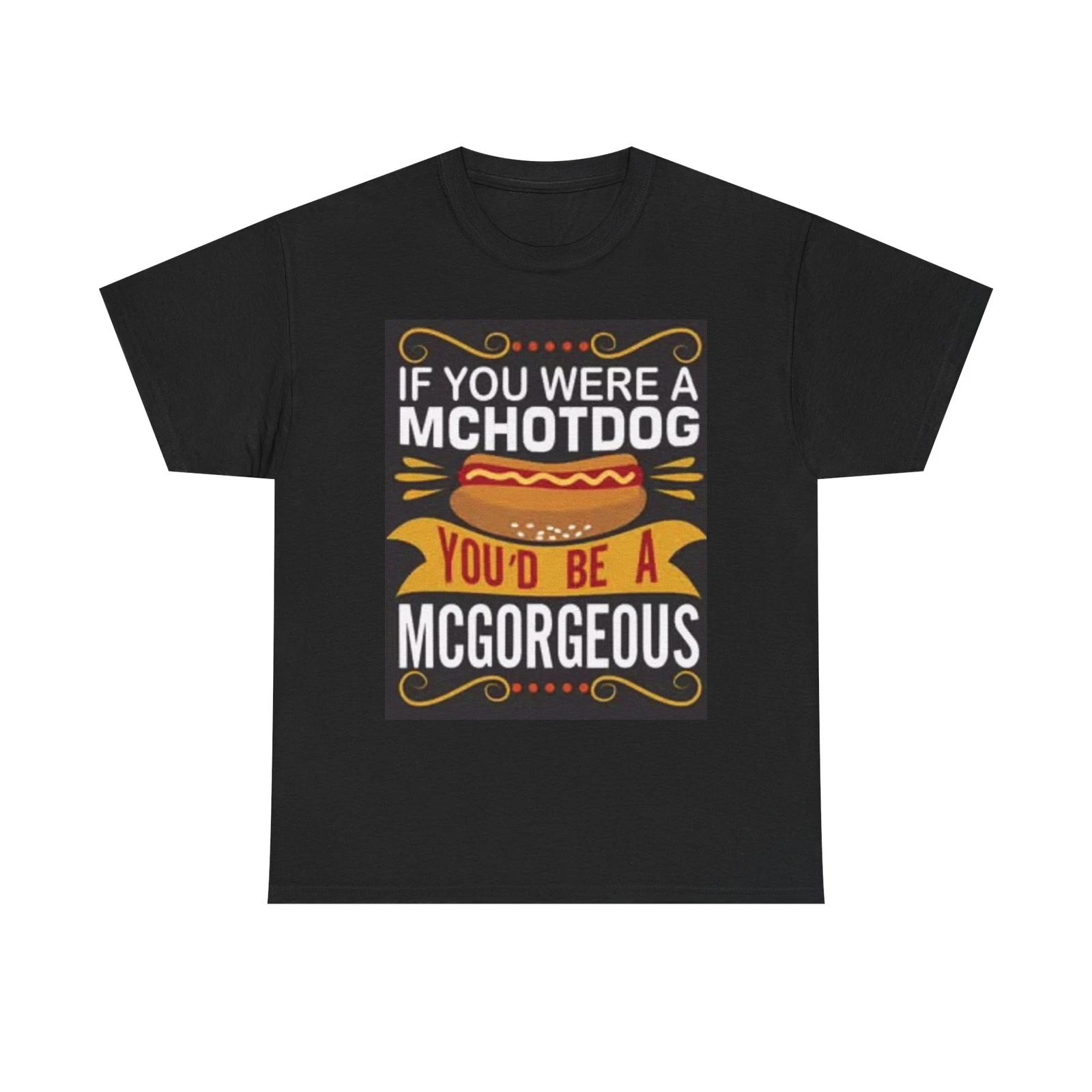 Men s and Women s T-shirts Funny Hot Dog Graphic XS