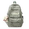 Student Class Computer Bag Women Large Capacity Travel Backpack Men Letter Backpack