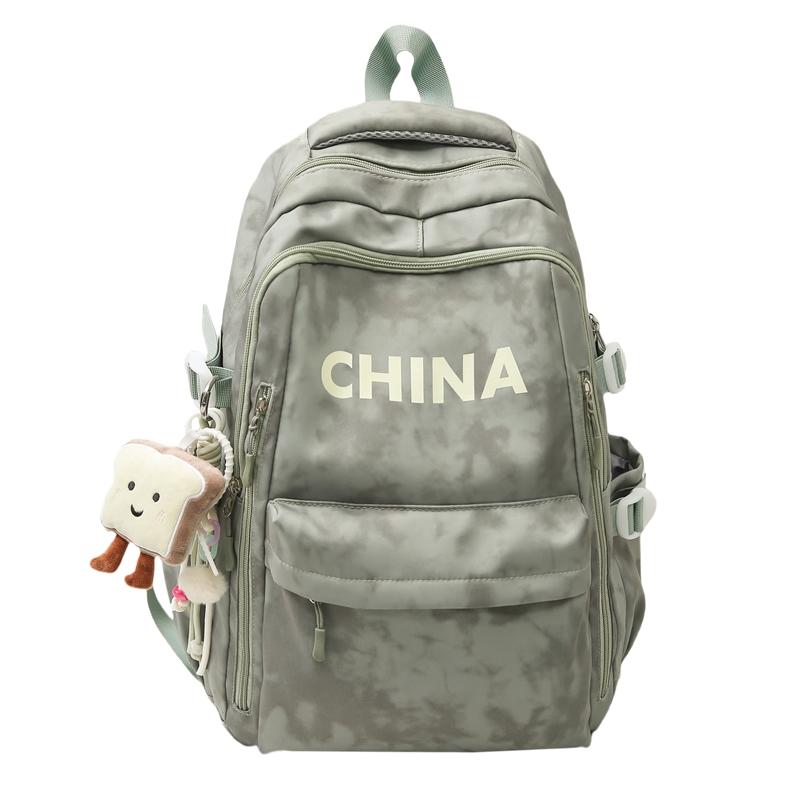 Student Class Computer Bag Women Large Capacity Travel Backpack Men Letter Backpack