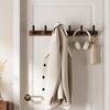 Solid Wood Wall Clothes Hanger Entrance Living Room Bedroom Cloakroom Wall Clothes Hanger Clothing Storage Organizer Home Decor