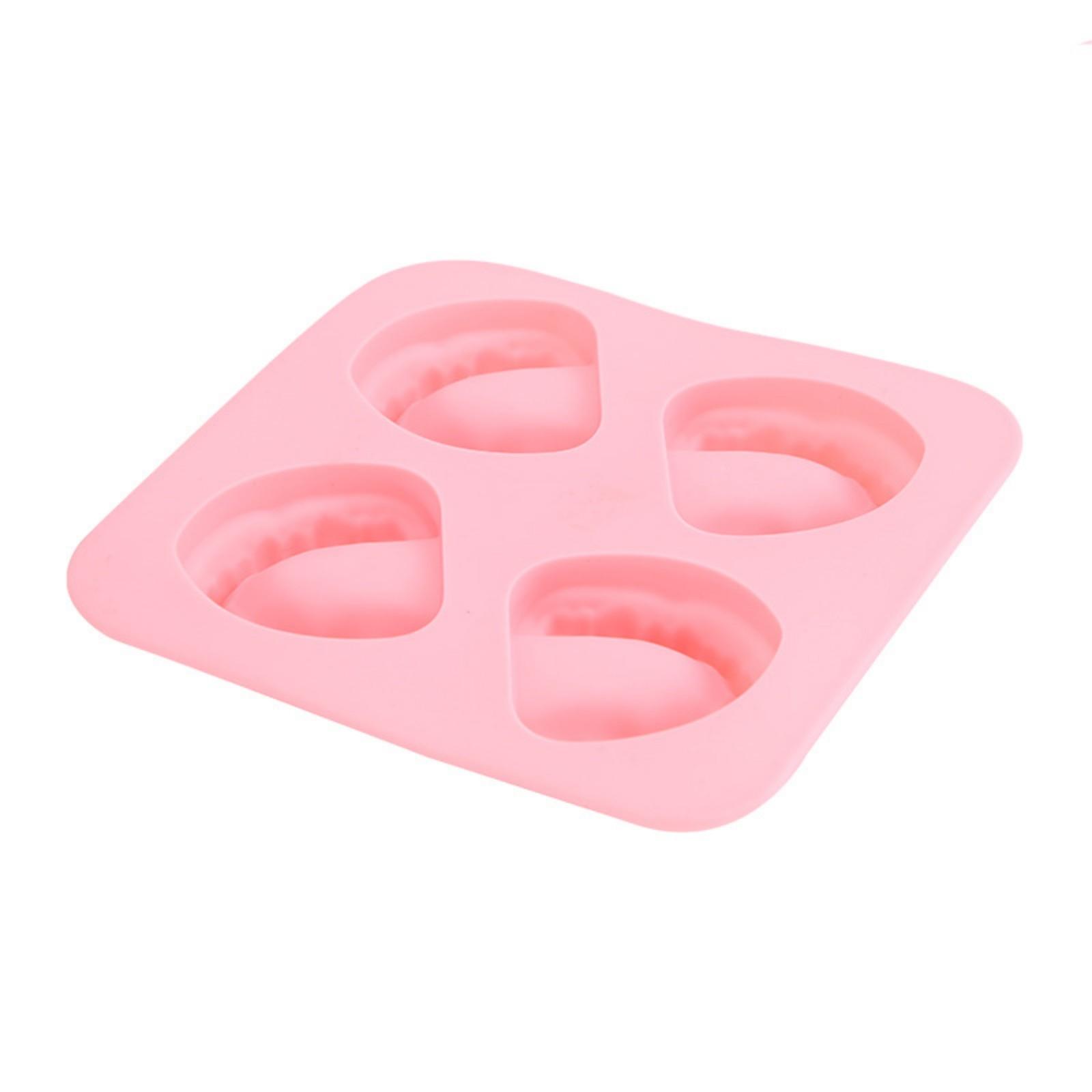 

Silicone Ice Tray Ice Mold Creative Ice Tray Ice Making Mold Food Grade Silicone Teeth Ice Tray One Size розовый