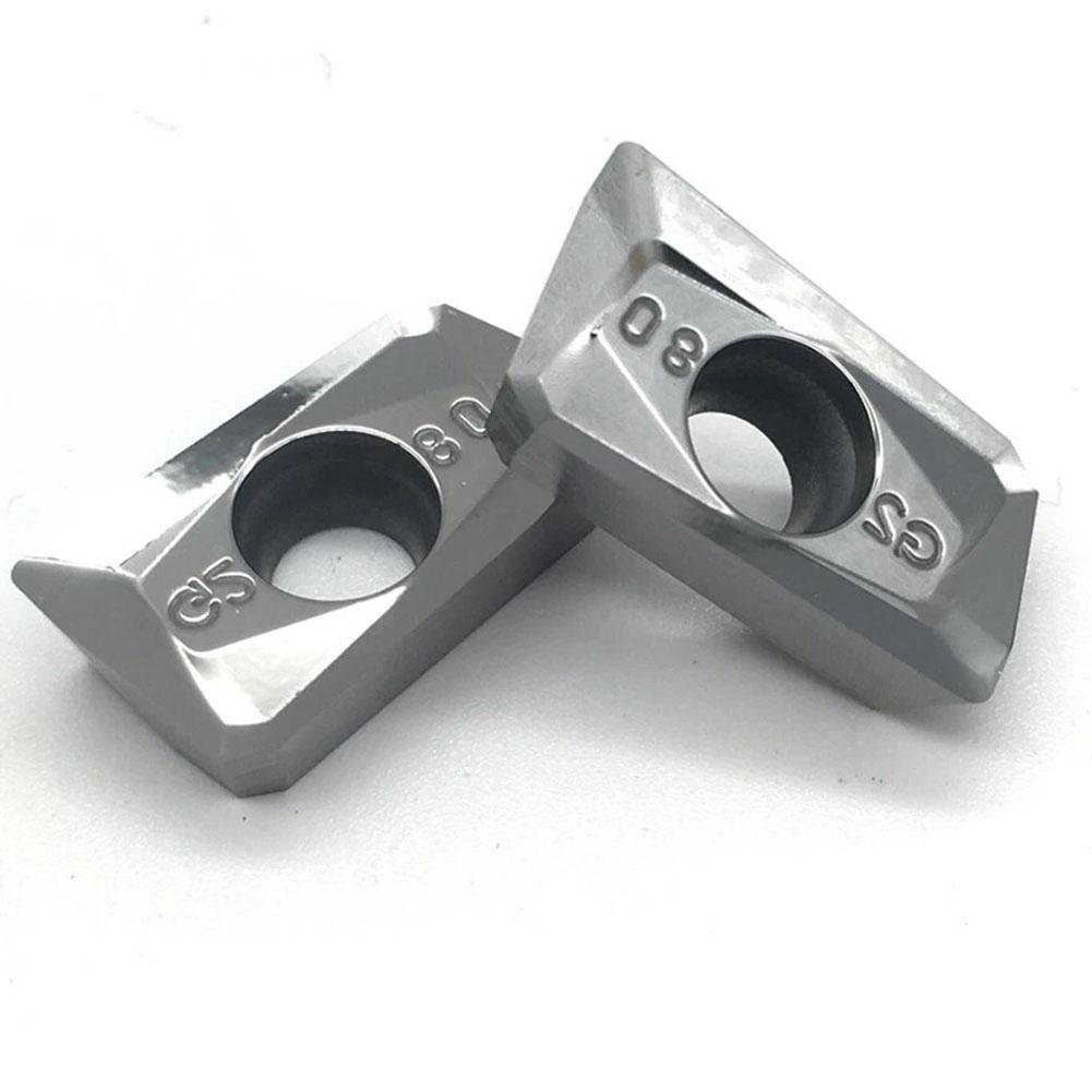 10PCS APKT Carbide Inserts APKT1604PDFRG2H01 Designed for Aluminum Machining with Construction and Easy Tool Change