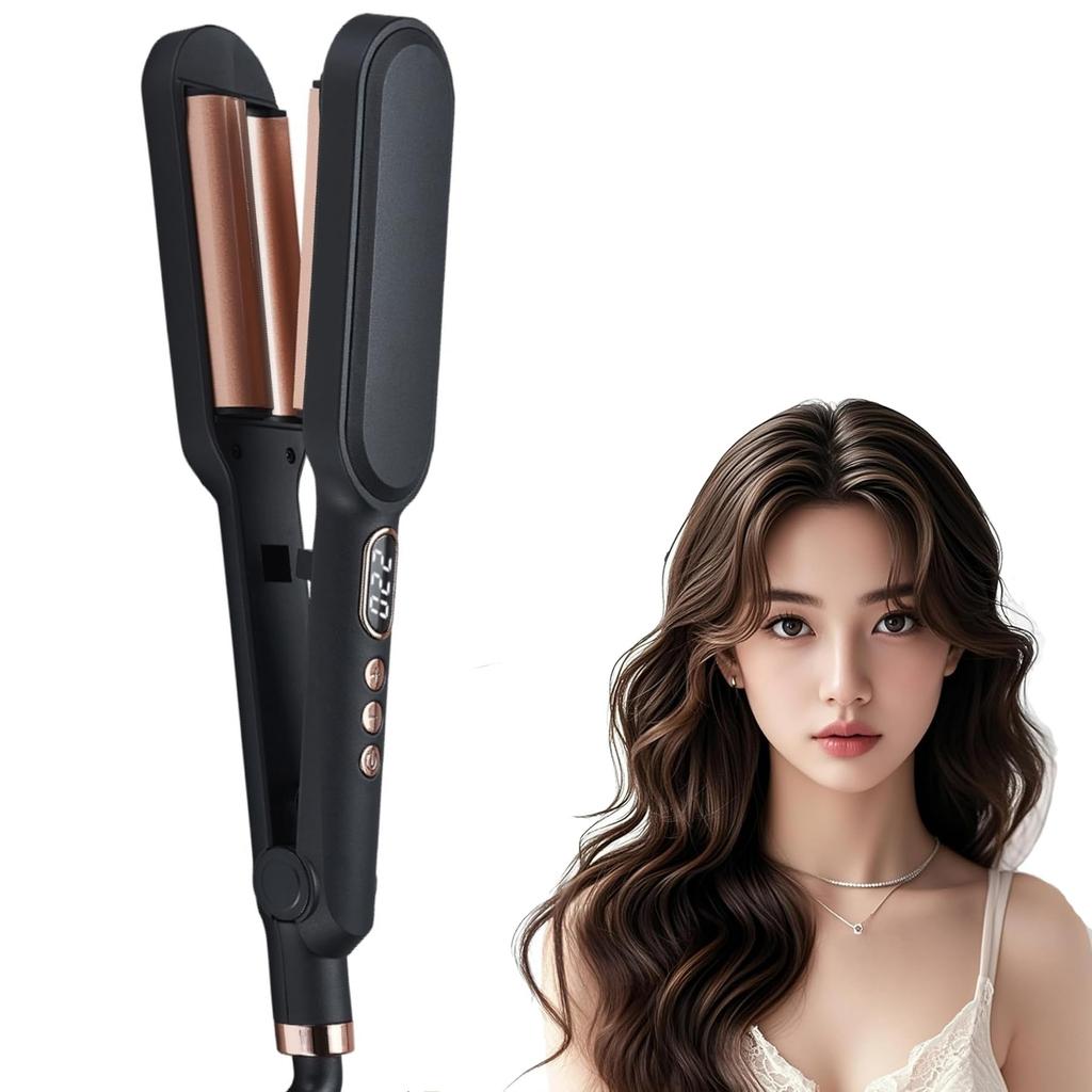 Curling Wave Simply Hair Waffle 5 temperature Burn 10 million negative ion emission iron, 26mm, iron, clamp, iron, 140℃-220℃, iron, settings,
