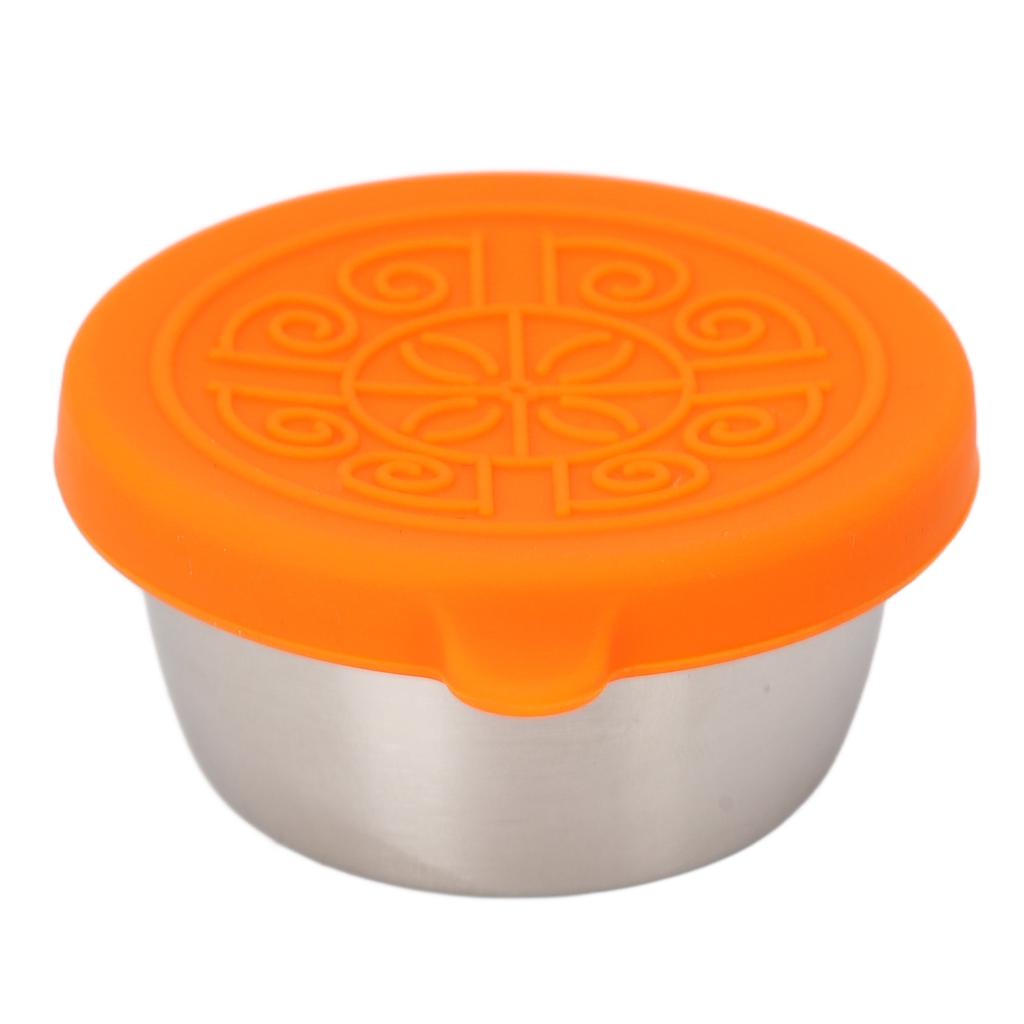 50ml Stainless Steel Condiment Containers Separate Leak Proof Portable Small Dipping Sauce Cup with