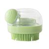 Pet dog bath brush, scrub bath, massage, cleaning artifact, teddy golden retriever, cat supplies, brush, convenient silicone brush
