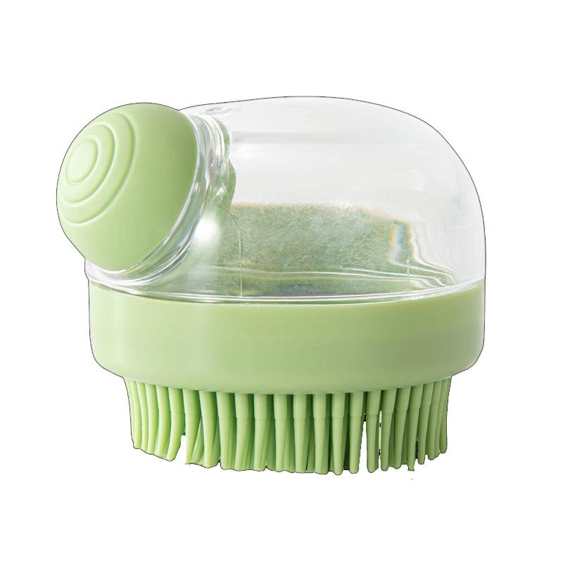 Pet dog bath brush, scrub bath, massage, cleaning artifact, teddy golden retriever, cat supplies, brush, convenient silicone brush