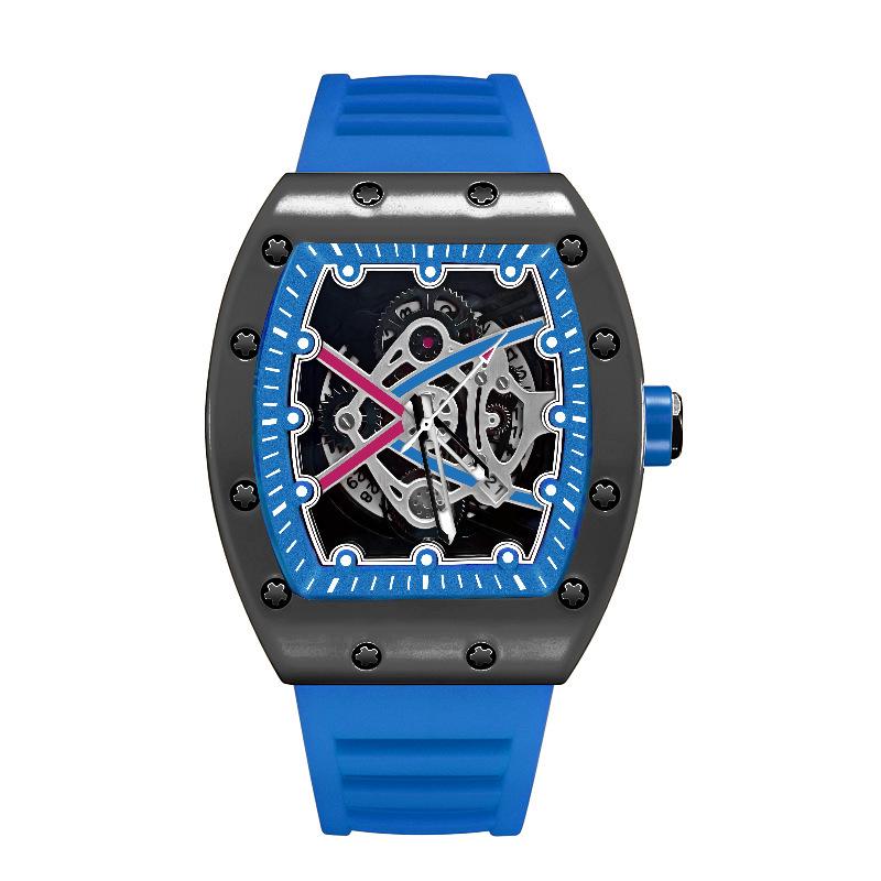 ZIDO Black Warrior 1707 Men s Automatic Luminous Waterproof Skeleton Watch Without Gift Box