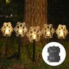 Solar-Powered LED Christmas Star & Snowflake Garden Lights