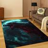 Viking Crow Raven Norse Mythology Goth Carpet Rug for Living Room Sofa Home Bedroom Doormat Decor,Playroom Non-slip Floor Mat