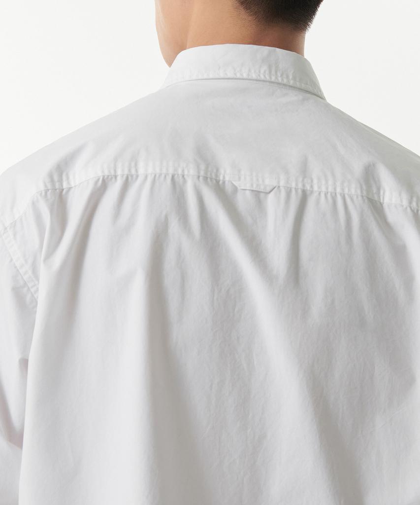 MUSINSA STANDARD Relaxed Washed Poplin Shirt [White]