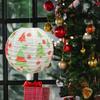 Christmas Lantern Decorations Exquisite Holiday Lanterns Festive Christmas Paper Lanterns with Colorful Snowflake for Home