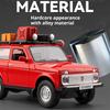 1:24 Lada NIVA 300SL Model Toy Vintage Cars Alloy Diecast Shock Absorption Sound Light Doors Opened Miniature Vehicles for Kids