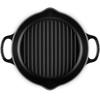 Сковорода-гриль Le Creuset из чугуна высокая круглая 25 см черная матовая (20208250000422)