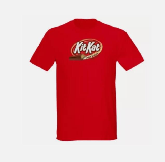 ГОРЯЧАЯ НОВАЯ Футболка с изображением батончика Kit Kat Все размеры S2345XL Мужская#039;s Одежда Унисекс Футболка S