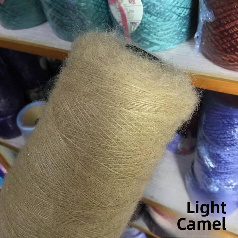 Wool Angora Yarn 3-Ply Long Velvet Wool Sweater Knitting Yarn Hand Crochet Fine Merino Wool Content 33% for Clothing Acco...