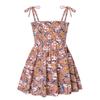 Toddler  Dresses Casual Sleeveless Straps Cute Floral Sundress Summer