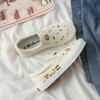 Jiaben Summer Graffiti One-pedal Canvas Shoes Women's Little White Shoes Versatile Women's Board Shoes