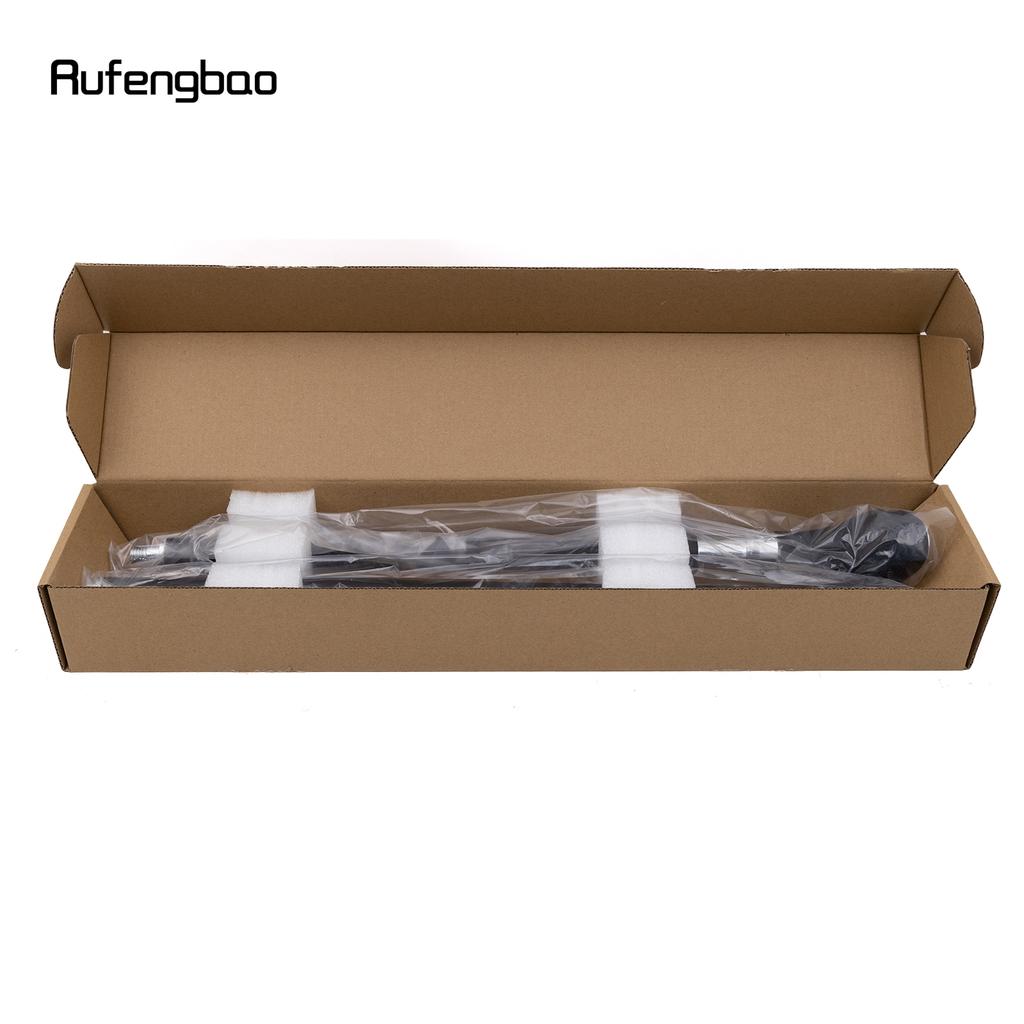 Black Leather Red Dot Silver Walking Cane Fashion Decorative Walking Stick Gentleman Elegant Cosplay Cane Crosier 92cm