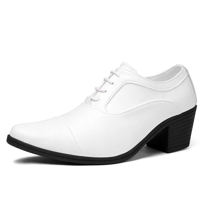 Luxury Classic Men's Genuine Leather Shoes Banquet Dress Shoes Men's Business Shoes High Heel Shoes Pointed Men's Wedding Shoes