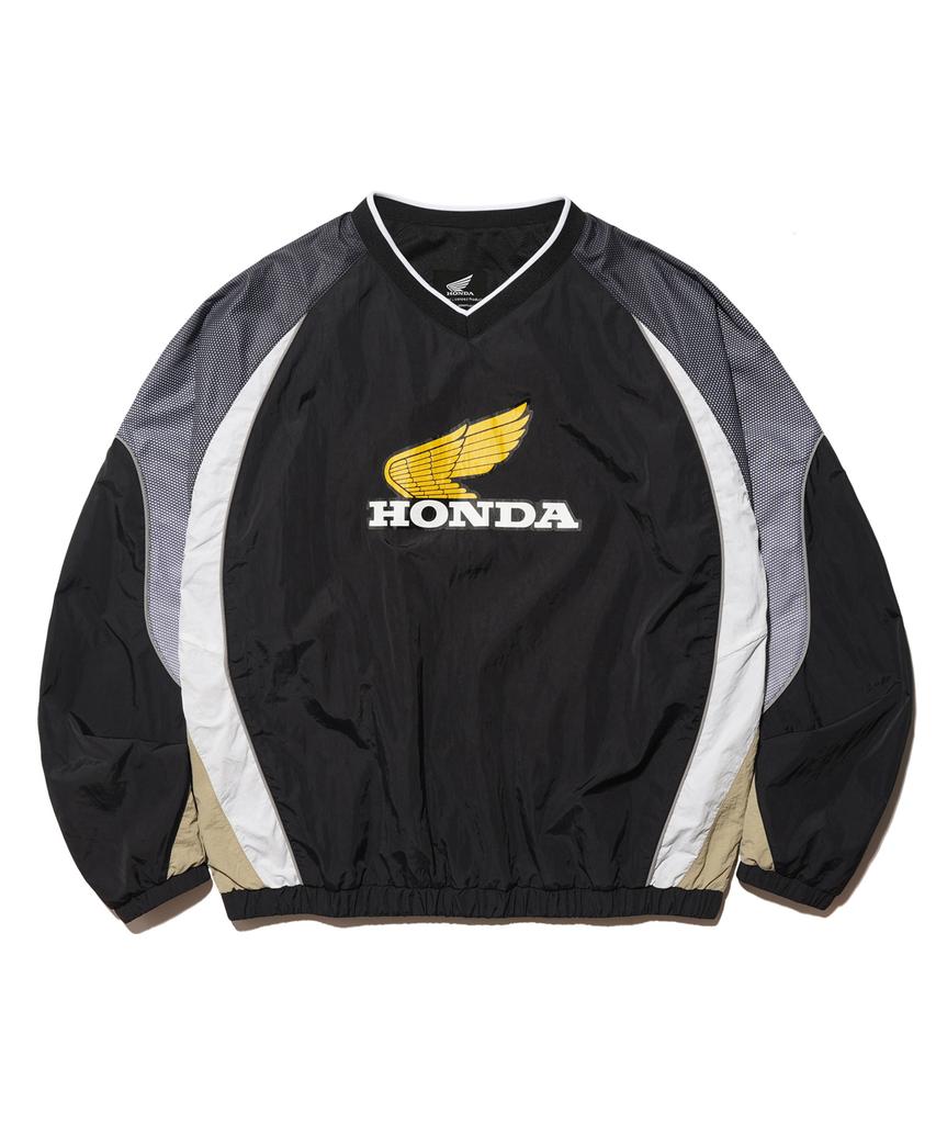 PHYPS MOTORCYCLE Vintage Logo Speed Track Nylon Long Sleeve Black