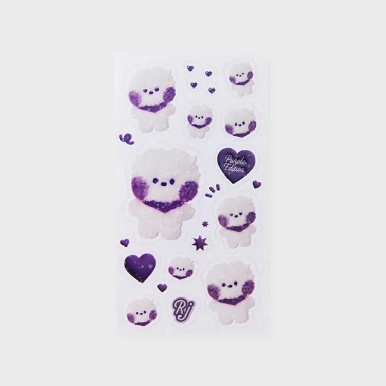 

LINE FRIENDS Наклейка Minini BT21 RJ Purple of Wish Edition