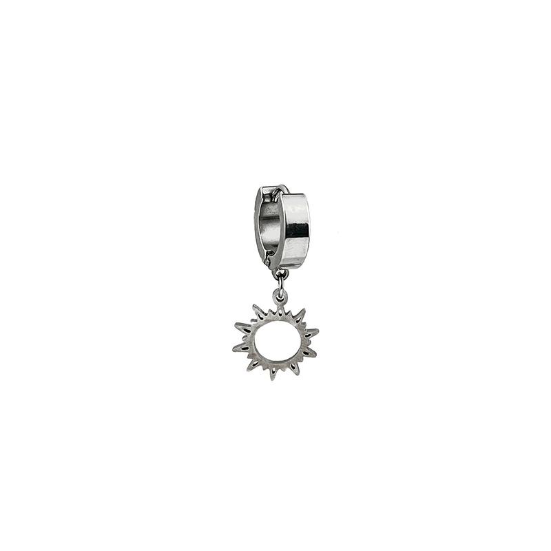 Simple And Small Love Stainless Steel Ear Buckle Creative Design Earrings Earclip Ear Jewelry