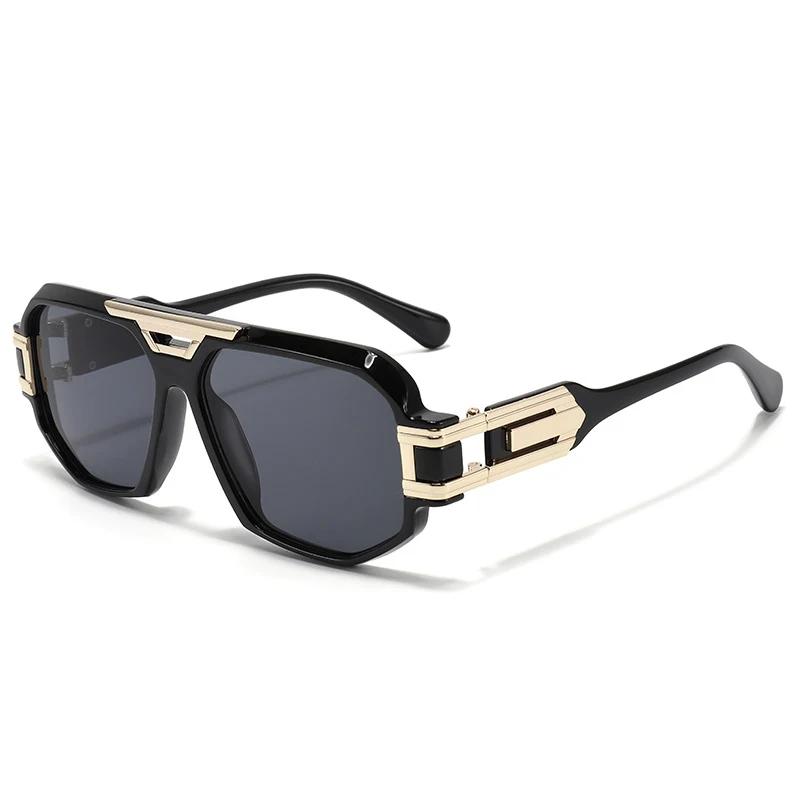 

New Fashion Brand Luxury Designer Oversized Sunglasses Men Women Vintage Rays Mirror Shades Steampunk Trendy Travel Glasses Top