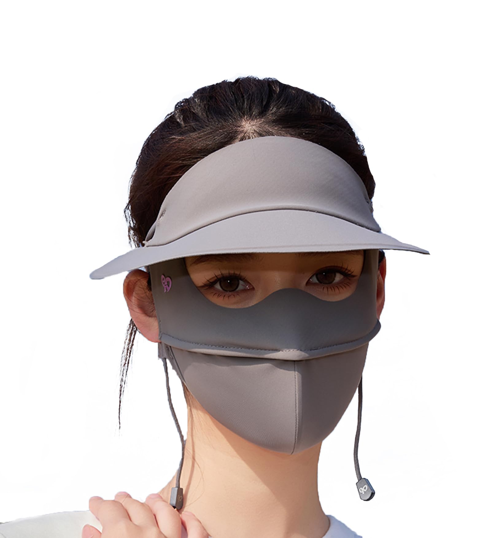 

Маска для лица с защитой от УФ-лучей, прохладная маска для лица с козырьком, маска для полной защиты от солнца, шляпа-блэкаут с защитой от УФ-лучей, прохладные дышащие отверстия, не душно, 3D