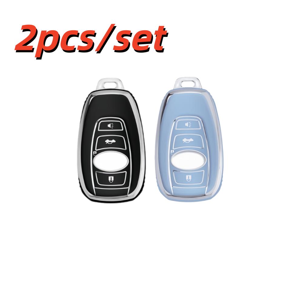 

2Pcs Car Key Case Covers For Subaru Outback Crosstrek Ascent Impreza Forester Wrx Brz Legacy