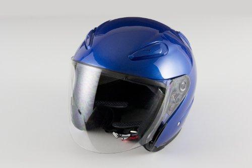 

Bike Parts Center Jet Aeroform Blue Motorcycle Helmet, Size L (59cm-60cm), 722104